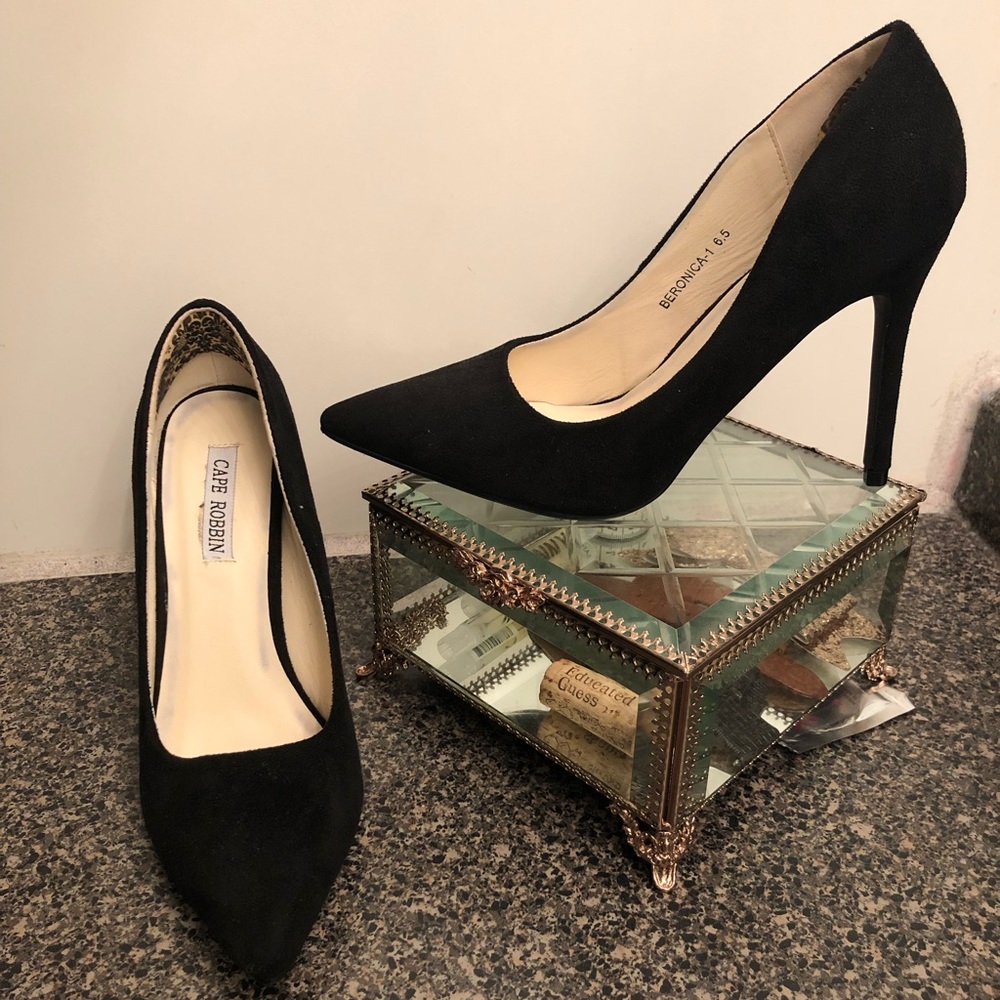Cape Robbin Black High Heels